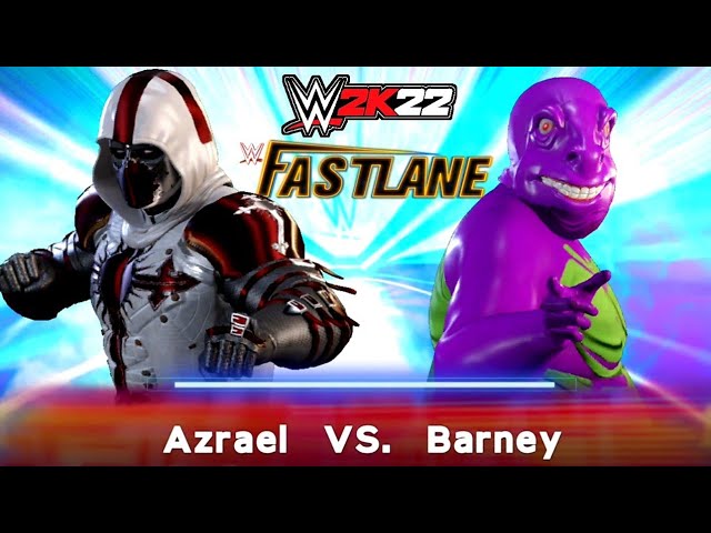 amazing fight: AZRAEL VS BARNEY| WWE 2K22 #gaming