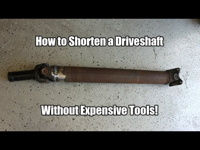 Ford F100 Shortbed Conversion; How to Shorten a Driveshaft With basic tools!