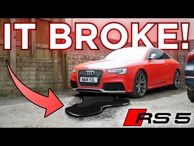 OIL LEAK Stopped Me Driving The Audi RS5 I Just Bought At Auction 😢