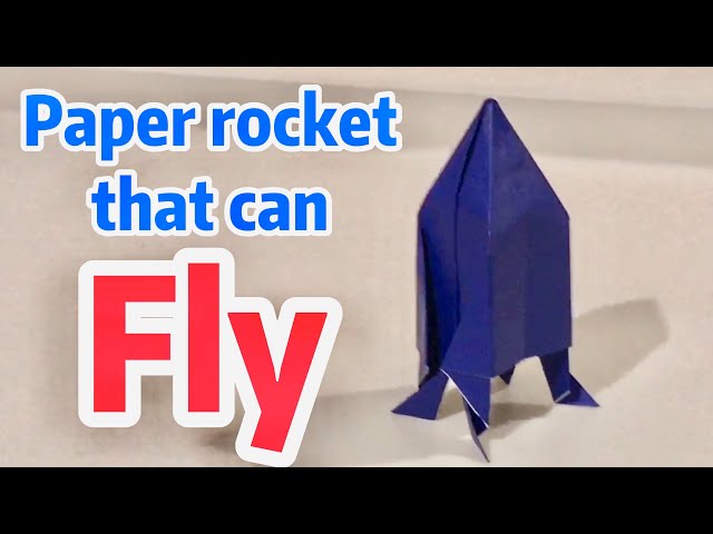 How to make a PAPER ROCKET that can FLY!! Super EASY and FUN!