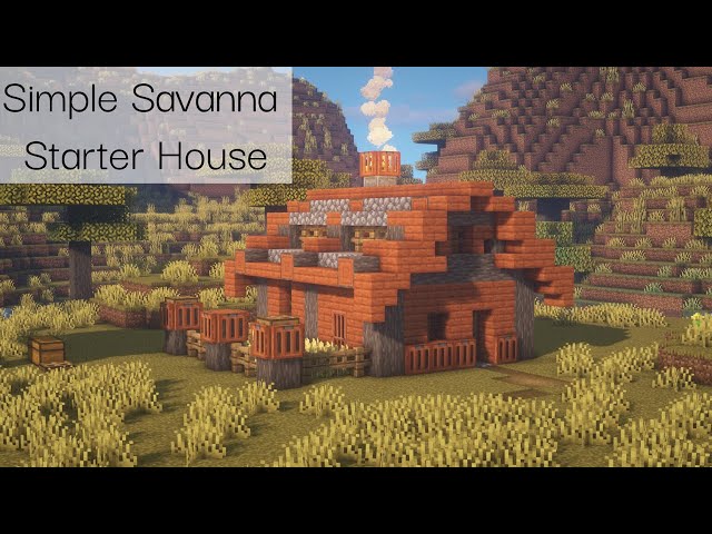Minecraft | Savanna Starter House Tutorial