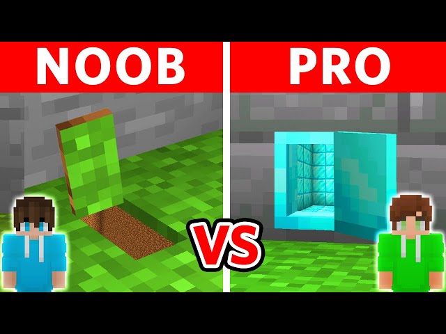 NOOB vs PRO: SAFEST Tiny SECRET Base Build Challenge!