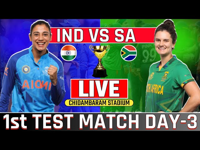 🔴Live India Womens Vs South Africa Only Test  Day-4 | Saw vs Indw Today Live Cricket | Live Score