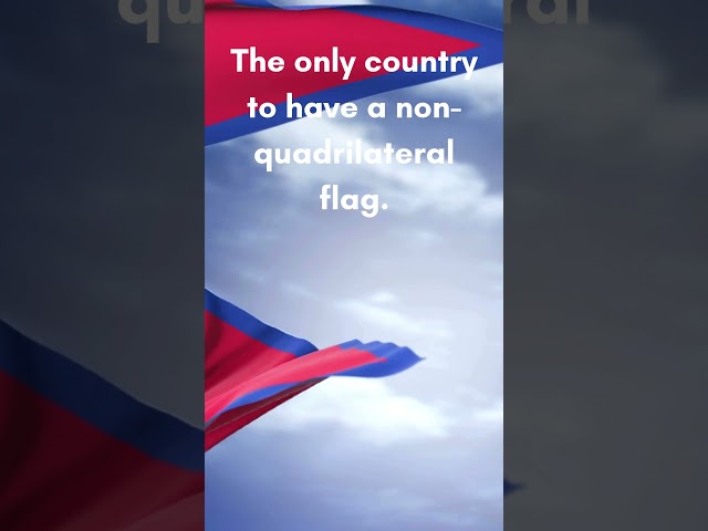 The Only Country with a Non-Quadrilateral Flag #facts #shorts @23interestingfacts