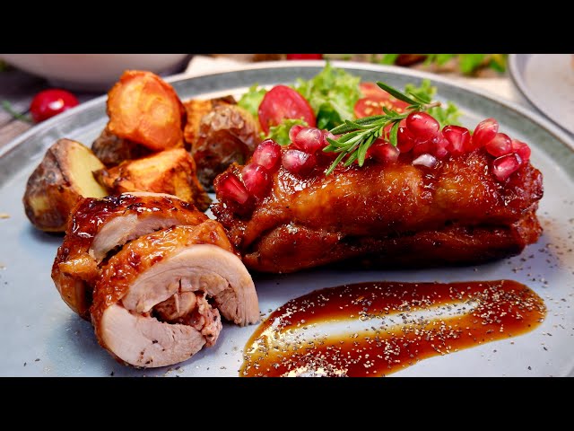 Super Easy Air-Fryer Rosemary Chicken Rolls 迷迭香鸡肉卷 Restaurant-Style Chicken Recipe | Oven Roasted