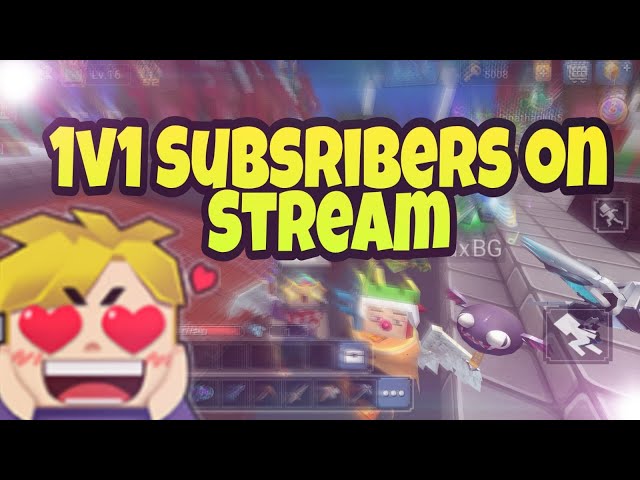 1v1 Subscribers On Live Stream ! Blockman go