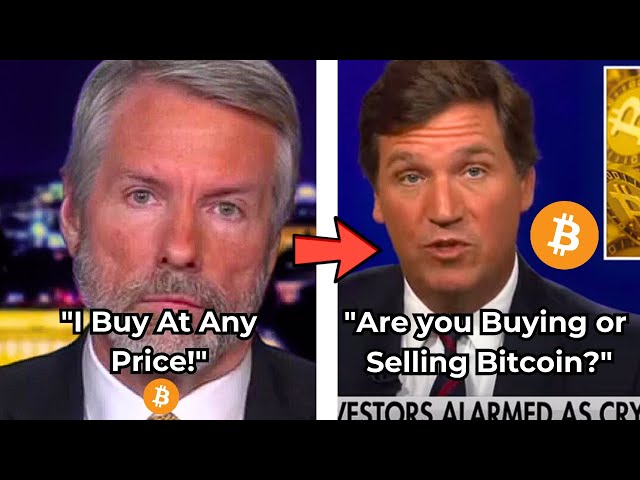 Billionaire Michael Saylor  Has CONVICTION On Bitcoin in Tucker Carlson Interview..