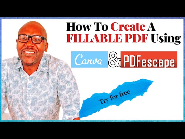 How To Create A Fillable PDF with Canva & PDFescape | Tutorial
