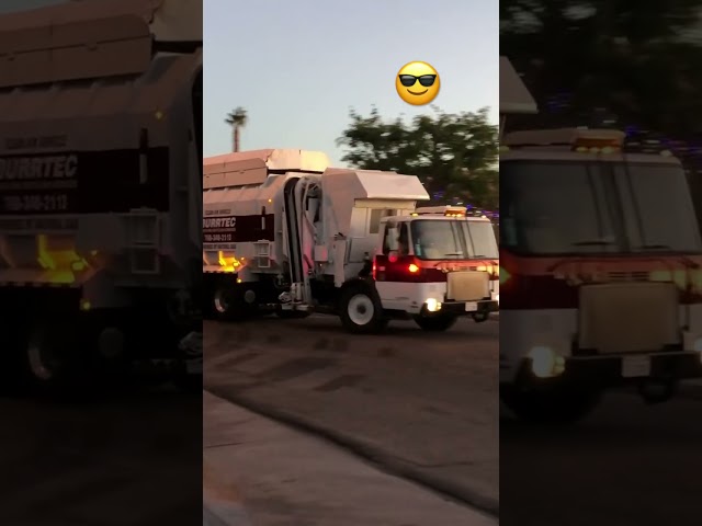 Burrtec Garbage Truck Passing By #shorts #viral #tiktok