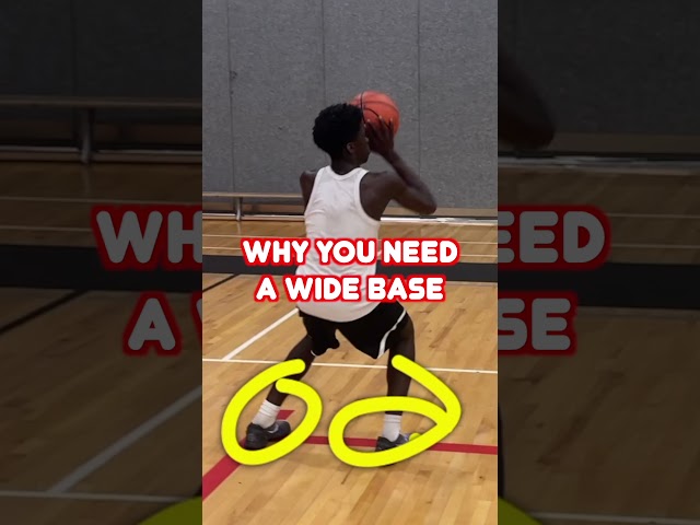 Why You Need A Wide Base When Shooting A Basketball