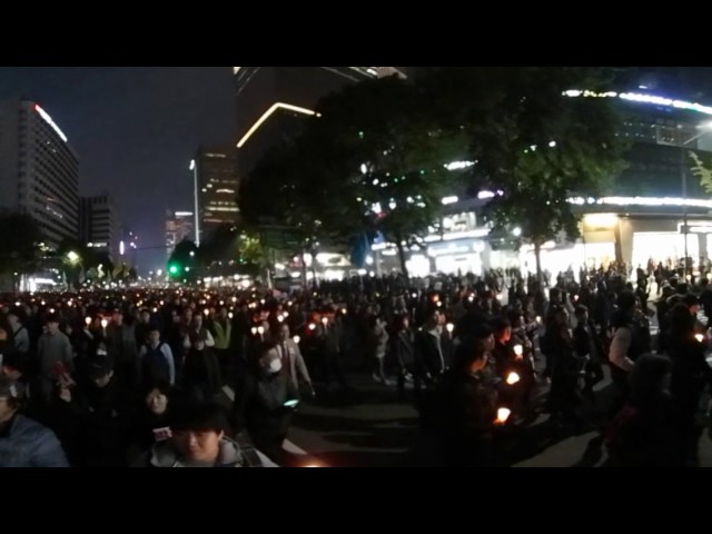 [360VR] 11월 5일 서울 광화문 광장 일대 박근혜 대통령 하야 촉구 촛불 행진