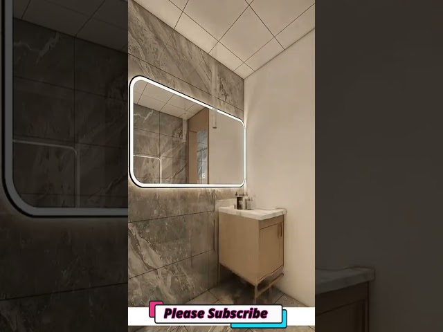 Modern bathroom design || 3D Animation || #shorts
