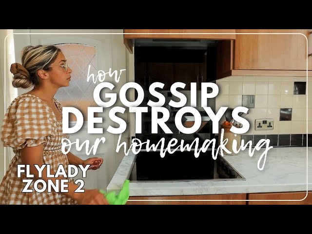 TAMING the TONGUE | Kitchen Deep Clean with me | Christian Homemaking Motivation (FlyLady Zone 2)