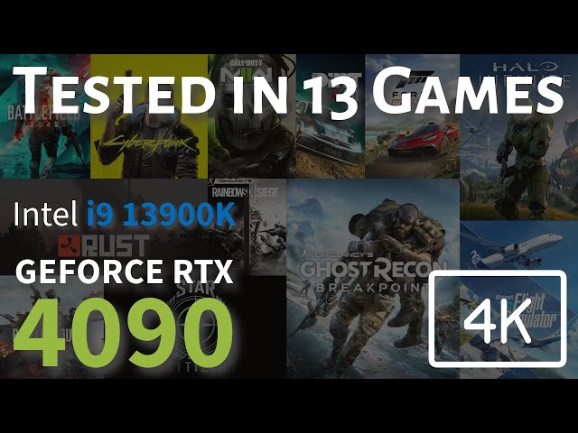 i9 13900K and RTX 4090 Tested in 13 Games in 4K and Ultra Settings