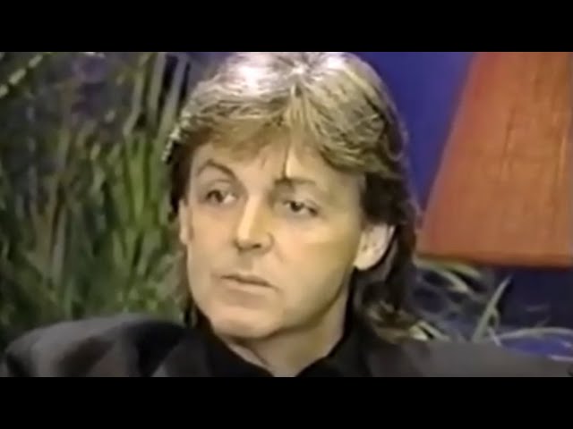Paul McCartney - great 4-min interview (1989)