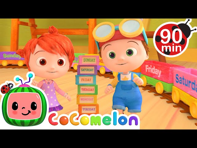 The Days of the Week Song | Cocomelon 90 MINS | Moonbug Kids - Cartoons & Toys