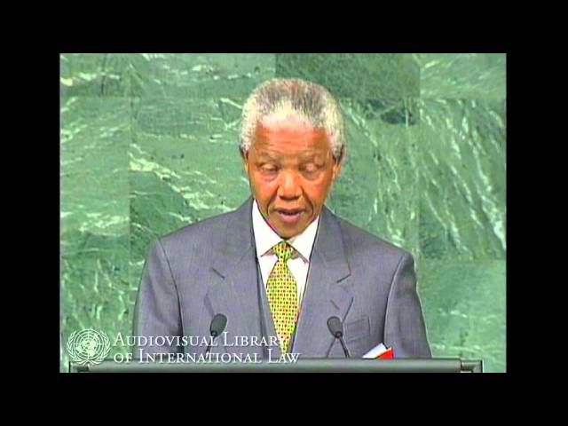 Nelson Mandela on the Apartheid Convention - 1994