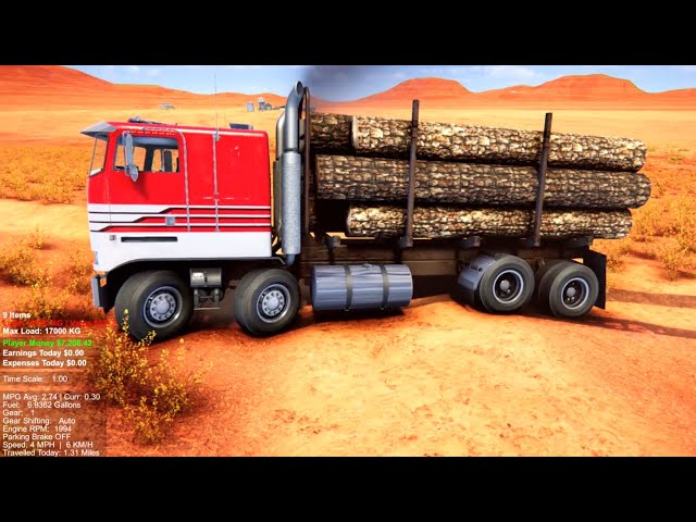 My Truck Game Update Preview - Log Transport with Twin Steer COE Truck
