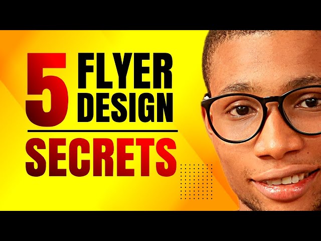 5 Secrets to make a professional flyer design | Double T Friday