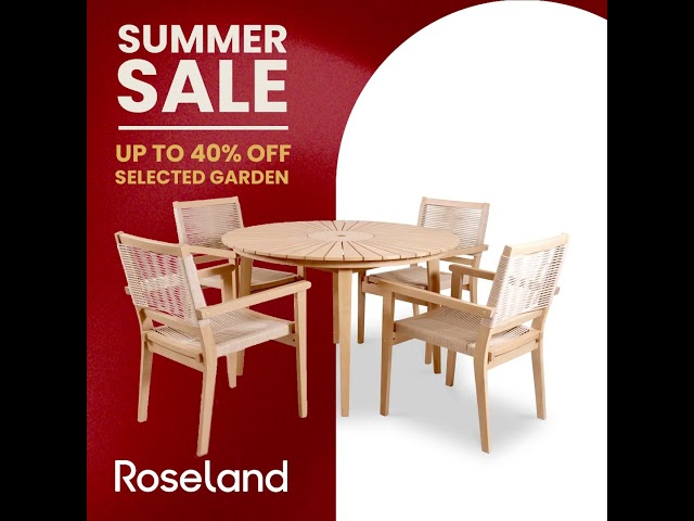 Roseland Furniture Summer Sale - UP TO 40% OFF Garden Furniture #furniture #garden #furnituresale