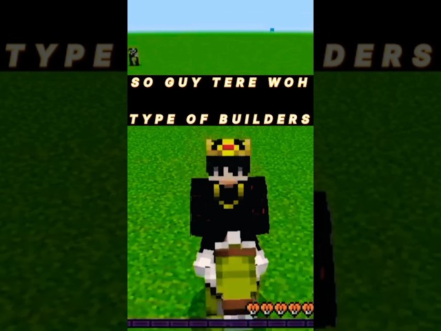 type of builders in Minecraft#minecraft #subscribe #trending ## #like #gaming #viral