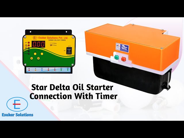 Star Delta Oil Starter Connection with Timer