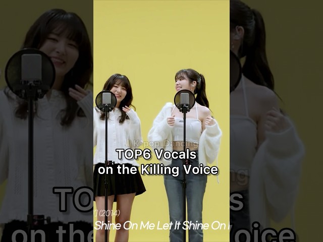TOP6 Female Vocals on the Killing Voice. #redvelevet #mamamoo #akmu #teayeon #ailee #exo #apink