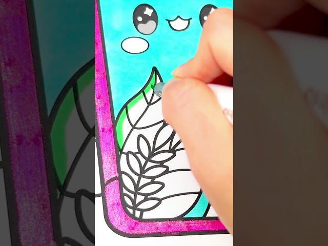 Cute and Adorable Coloring Book | #phone       #iPhone #satisfying #art #coloring  #cute #shorts