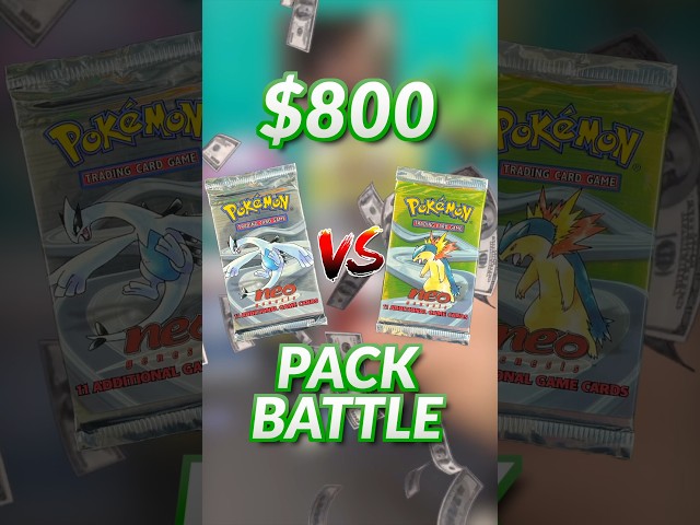 $800 Pokemon Vintage Pack Battle 😱🔥 #pokemon #pokemoncards #pokemontcg #NeoGenesis