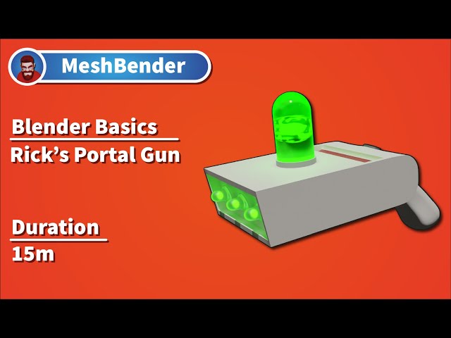 Blender Basics: Modelling Rick's Portal Gun
