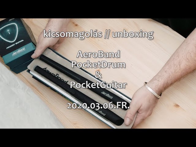 kicsomagolás // unboxing - AeroBand PocketDrum & PocketGuitar - 2020.03.06.FR.