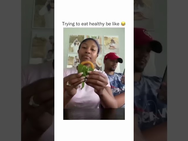 trying to eat healthy be like:  #shorts #funny #viral