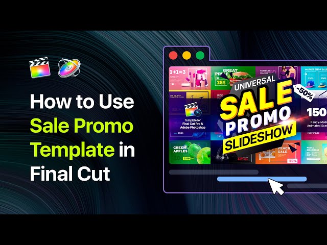 Sale Promo Slideshow Pack - How to use Template in Final Cut
