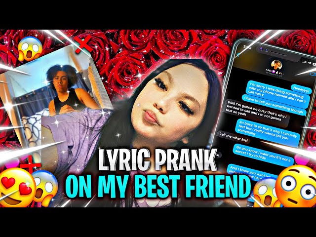 LYRIC PRANK ON MY BEST FRIEND  [“‼️🫣could’ve led to ending a long relationship ‼️🫣”]