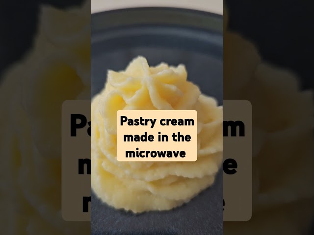 Pastry cream made in the microwave, Crema pastelera hecha en el microondas #pastrycream
