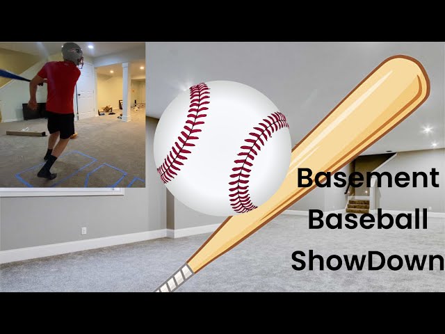 Basement baseball 1v1 showdown *We Broke A Window*