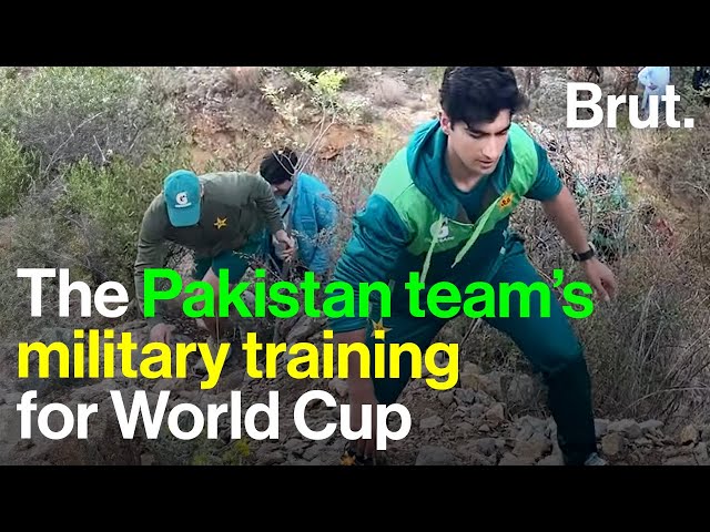 The Pakistan team’s military training for World Cup