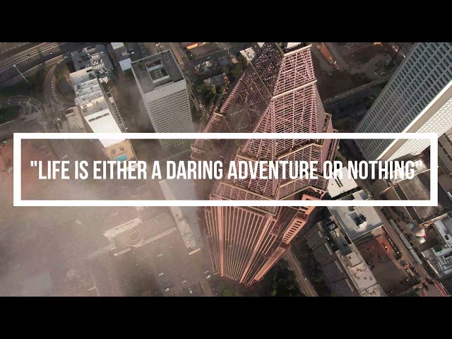 Life is either a daring adventure or nothing | Status video