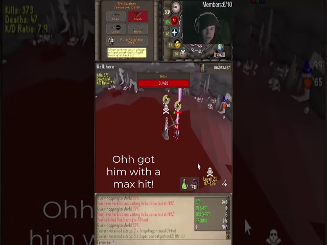 Player risked it for the max hits #osrs #runescape #oldschoolrunescape