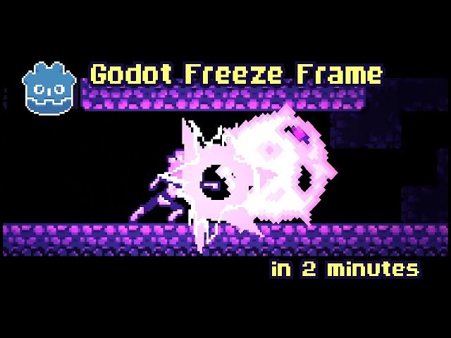 Godot Frame Freeze (Hit Stop) Tutorial in 2 minutes