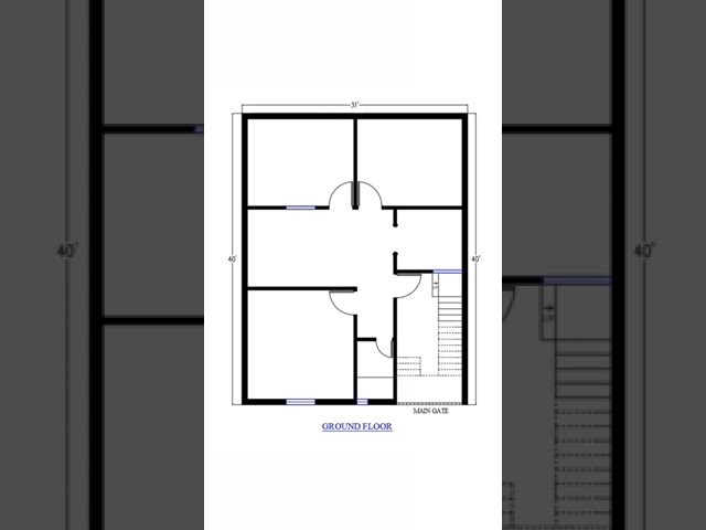 इस घर में बिलकुल अँधेरा नही रहेगा | Small House Plan | House Design | 30x40 Ghar Ka Naksha