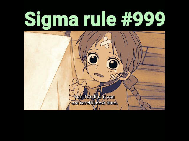 Sigma Rule #999 | One Piece | #sigmamale #sigmarule #onepiece