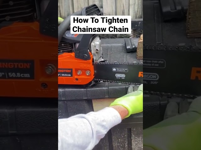How To Tighten Chainsaw Chain #shorts