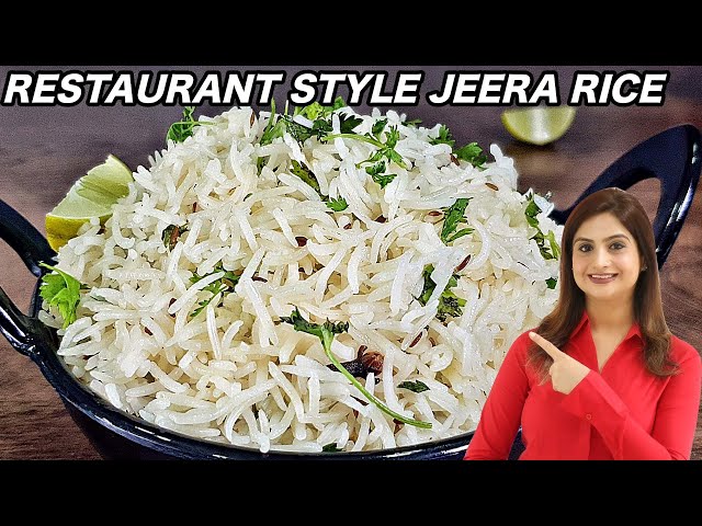 How To Make Perfect Jeera Rice - Flavoured Cumin Rice | Easy Restaurant Style Jeera Rice Recipe