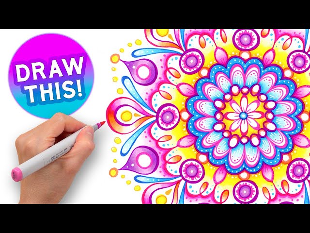 How to Draw a Mandala: Easy Step-by-Step Tutorial for Beginners!