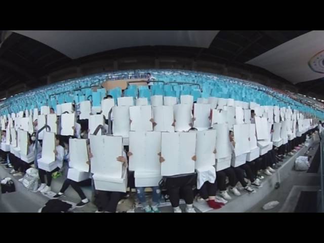 [Video 360°] Card Stunt Rehearsal by 11,440 Young Adults