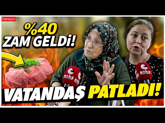 Kırmızı ete %40 zam geldi! Vatandaş isyan eti! Erdoğan'a sokakta şok! | Sokak Röportajı