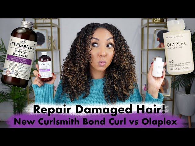 NEW Curlsmith Bond Curl vs. Olaplex! How To Repair Damaged Hair | BiancaReneeToday
