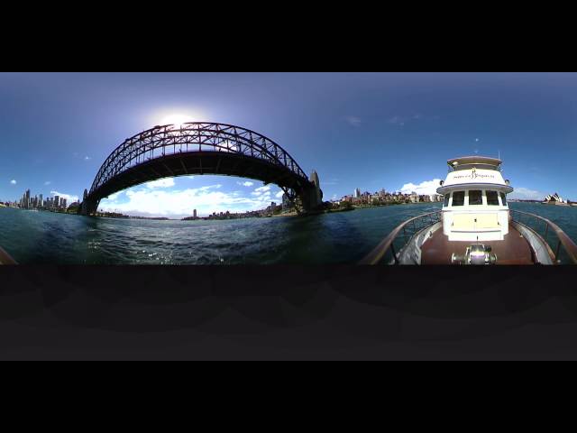 360 degree video under the Sydney Harbour Bridge