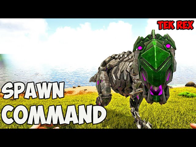 Tek Rex ARK Spawn COMMAND | How To Summon TEK REX Ark CODE 2023